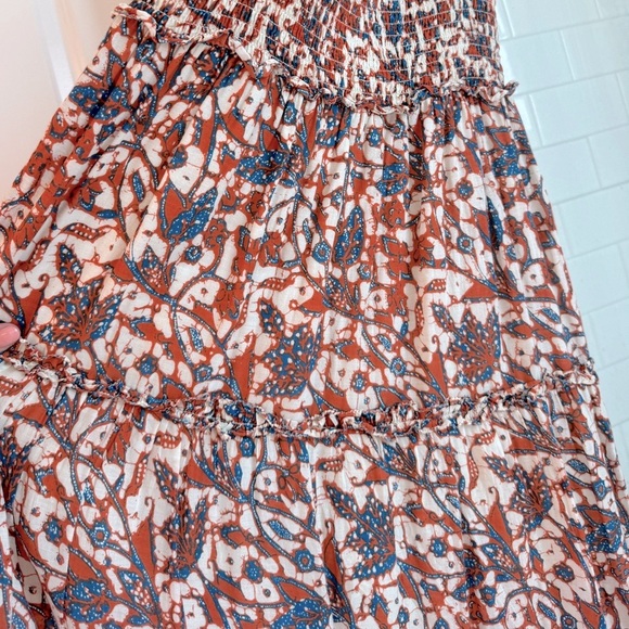 Love the Label Anthropologie smocked tiered women’s maxi dress size small - Picture 8 of 13